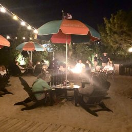 Outdoor area with sand and fire pits at the Rusty Nail Outdoor area with sand and fire pits at the Rusty Nail
