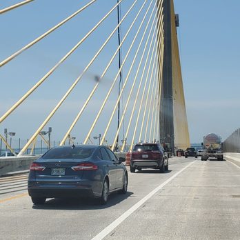 Sunshine Skyway Bridge - Heading to the top of the bridge gets a little uncomfortable in case winds come up - Landmarks & Historical Buildings Near Me - Saint Petersburg, Florida