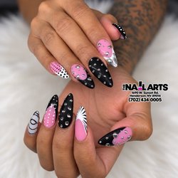 The Nail Arts - Each finger is a little different, but they come together for a fabulous set! Done by Ms. Heather!