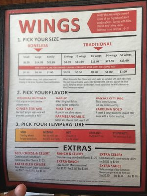 Menu photo 1 Wild Mikes Cincinnati, OH