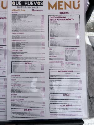 Menu photo 3 Que Huevos Playa del Carmen, ROO Menu photo 3 Que Huevos Playa del Carmen, ROO
