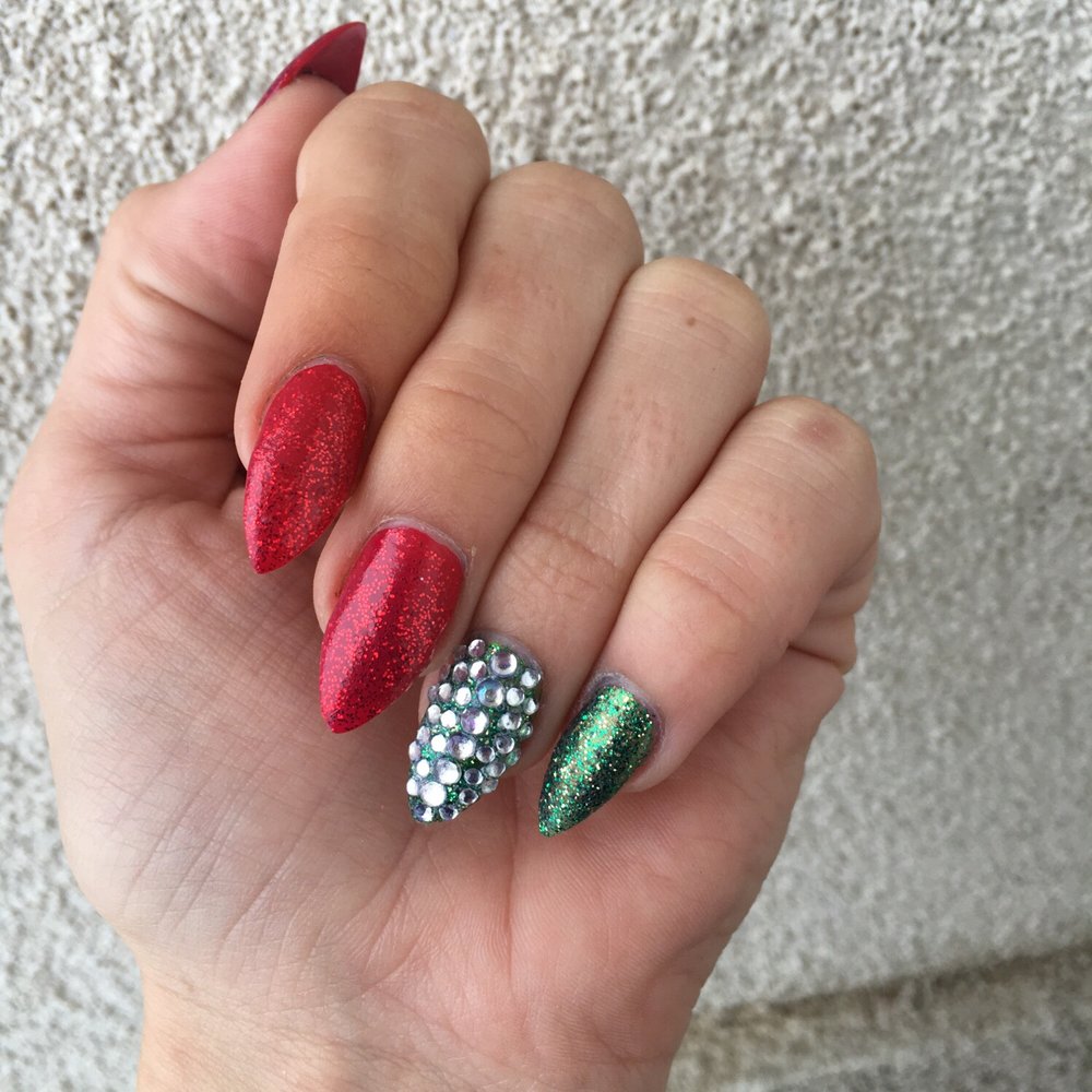 Perfect Nails - Holiday awesomeness (fill and nail bling by Trihn) - Nail Salons Near Me - Ogden, Utah Perfect Nails - Holiday awesomeness (fill and nail bling by Trihn) - Nail Salons Near Me - Ogden, Utah