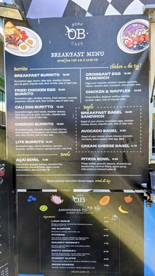Menu photo 3 OB Surf Cafe San Diego, CA