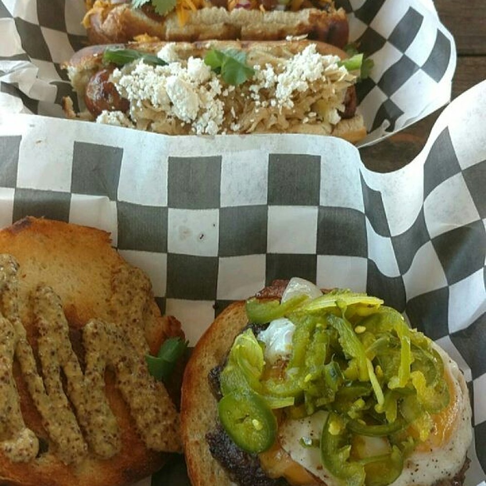 Moon Tower - Chong burger, lamb dog, elk dog - Dive Bars Near Me - Houston, Texas