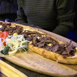 Veal and lamb Doner Pide Veal and lamb Doner Pide