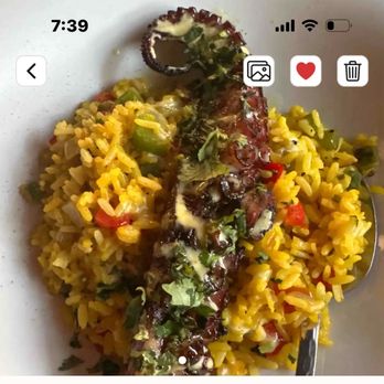 One Pier Steakhouse - Charred octopus over rice - Steakhouses Near Me - Yonkers, New York One Pier Steakhouse - Charred octopus over rice - Steakhouses Near Me - Yonkers, New York