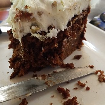 Westside Lilo's Cafe - Homemade carrot cake. This photo is with half of it eaten. - Breakfast & Brunch Near Me - Seligman, Arizona Westside Lilo's Cafe - Homemade carrot cake. This photo is with half of it eaten. - Breakfast & Brunch Near Me - Seligman, Arizona