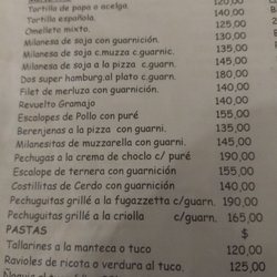 el Chiste - Menu
