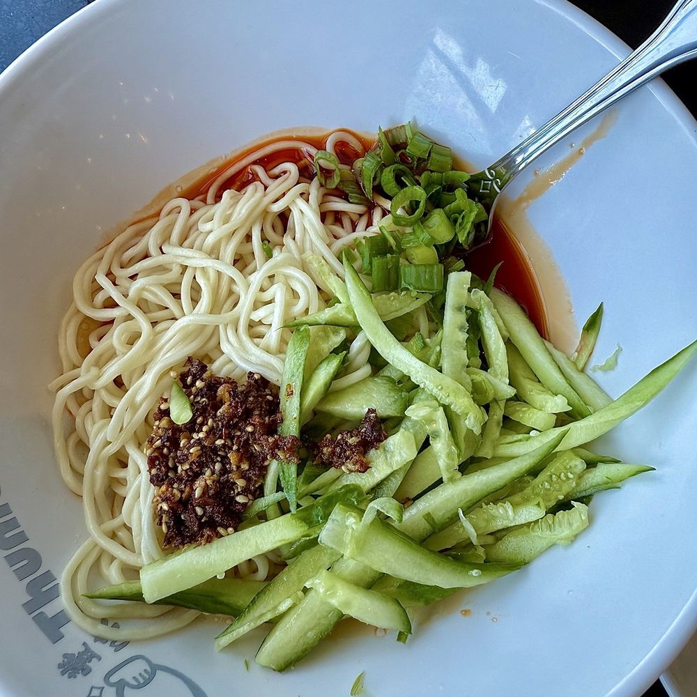 Thumbling - Noodle w.Spicy Sauce - Shanghainese Near Me - West Covina, California Thumbling - Noodle w.Spicy Sauce - Shanghainese Near Me - West Covina, California