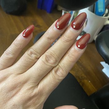 Marigold Nail Salon - One months later! All studs in tact, no lifting and in great shape! This is what quality looks like. - Nail Salons Near Me - Seattle, Washington Marigold Nail Salon - One months later! All studs in tact, no lifting and in great shape! This is what quality looks like. - Nail Salons Near Me - Seattle, Washington