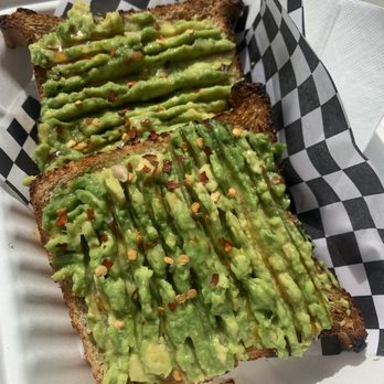 Argonaut Coffee & Biscuits - Hipster Toast - aka avocado toast with chili flakes and oil. A little spicy, but delicious. 8/10 - Coffee & Tea Near Me - Leavenworth, Washington
