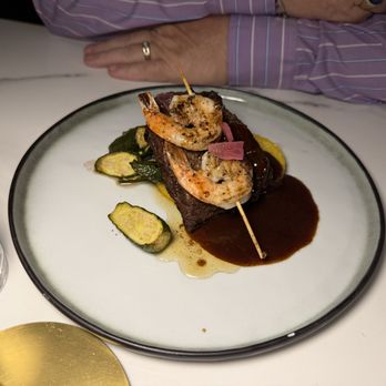 Hayworth - An evening special: Flatiron steak & Shrimp - New American Near Me - Henderson, Nevada