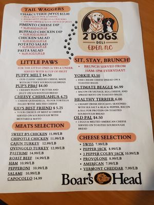 Menu photo 2 2 Dogs Deli Eden, NC Menu photo 2 2 Dogs Deli Eden, NC