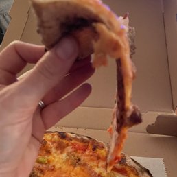Saggy pizza