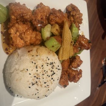 Yard House - Orange Chicken, so good - New American Near Me - The Woodlands, Texas