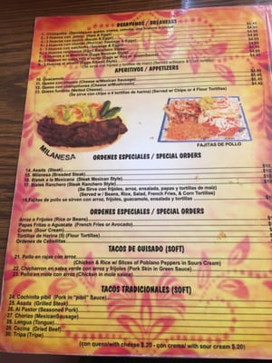 Menu photo 1 Tortacos Soto Rockford, IL