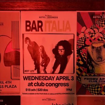 Club Congress - Bar Italia poster - Music Venues Near Me - Tucson, Arizona Club Congress - Bar Italia poster - Music Venues Near Me - Tucson, Arizona