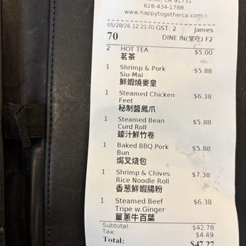 Happy Together - Everything we ordered we enjoyed and such cheap prices - Dim Sum Near Me - El Monte, California