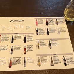 Smoky Hill Vineyards & Winery - Wine Menu