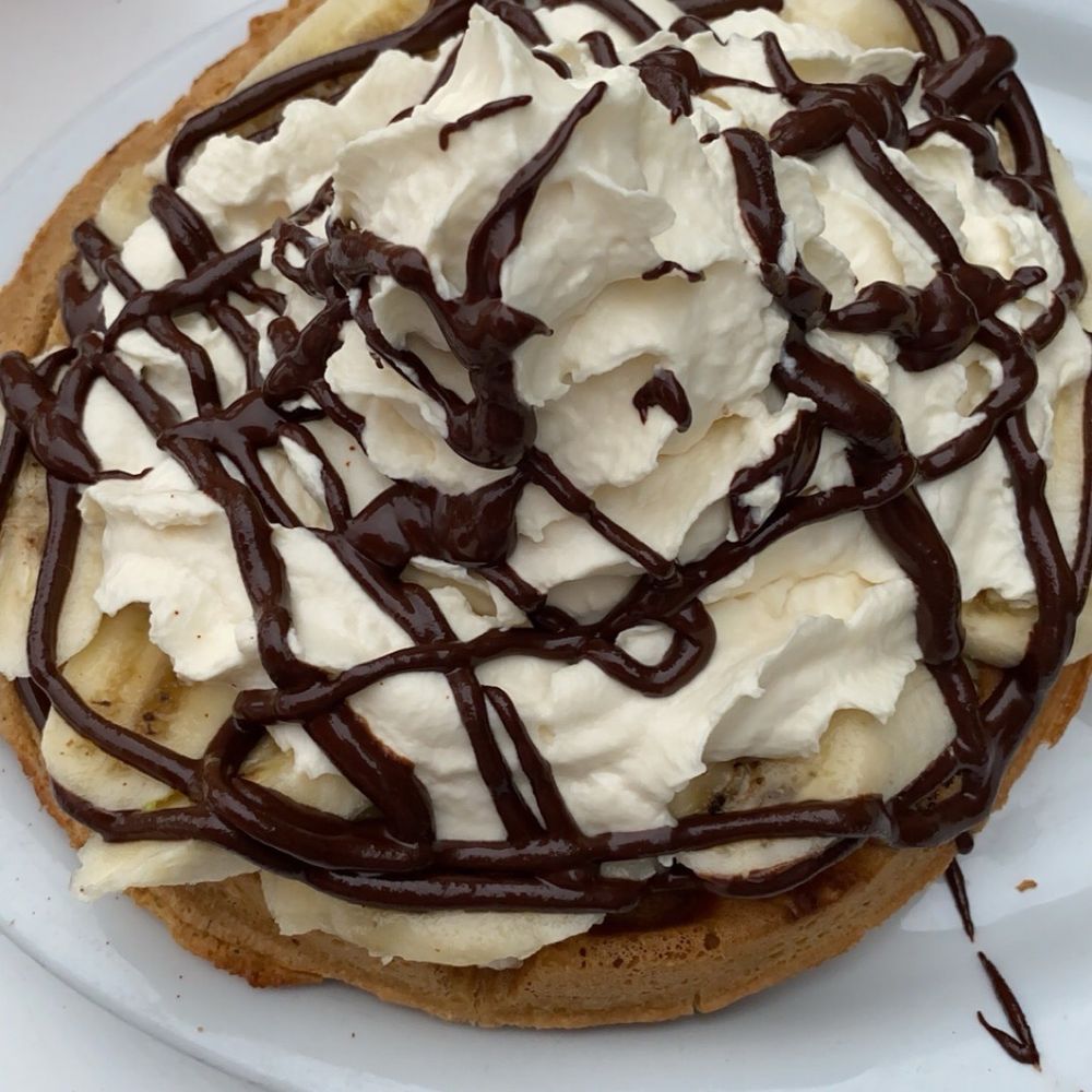 Nectarine Grove - Banana Nutella waffle - New American Near Me - Encinitas, California