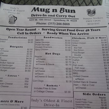 Mug n Bun - Hot Dogs Near Me - Speedway, Indiana Mug n Bun - Hot Dogs Near Me - Speedway, Indiana