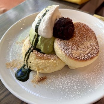 Flipper's - Matcha soufflé pancakes were a dream the best pancakes I've ever had honestly!! - Pancakes Near Me - Toronto, Ontario Flipper's - Matcha soufflé pancakes were a dream the best pancakes I've ever had honestly!! - Pancakes Near Me - Toronto, Ontario