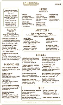 Menu photo 1 Barbounia New York, NY