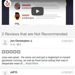 S&M Mobile Rv Service - Yelp unfortunately removed 2 reviews. Which isn't fair. Costumers express their point of view of service and quality of service I provided.