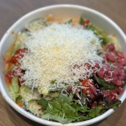 Piada Italian Street Food - Penne pasta with chicken, veggies and mozzarella cheese