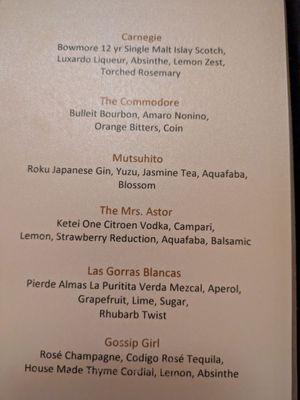 Menu photo 1 The Gold Room New York, NY Menu photo 1 The Gold Room New York, NY
