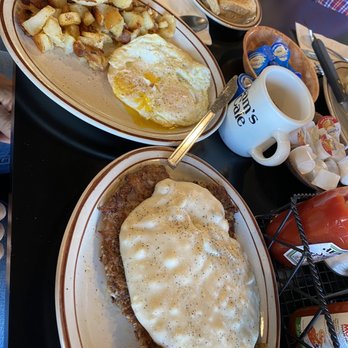 Sam's Cafe - Half order of chicken fried steak breakfast. Yes! It's huge and yes it's a half order - Chinese Near Me - Stockton, California