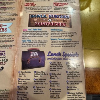 Nando's Mexican Cafe - Lunch specials - Mexican Near Me - Mesa, Arizona Nando's Mexican Cafe - Lunch specials - Mexican Near Me - Mesa, Arizona