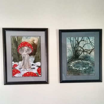 Village Gallery & Framer - Two framed, double matted art prints with UV glass. (Artwork by Liga Klavina) - Art Galleries Near Me - Huron, Ohio Village Gallery & Framer - Two framed, double matted art prints with UV glass. (Artwork by Liga Klavina) - Art Galleries Near Me - Huron, Ohio