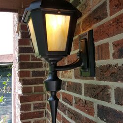 A-1 Light Doctor - Remodeled a vintage outdoor lantern. Rewired & replaced clear glass with art glass.