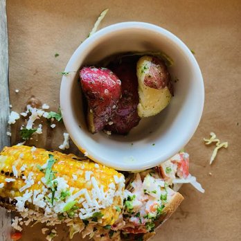101 Craft Kitchen - Lobster Roll with Mexican style street corn - New American Near Me - Westerville, Ohio