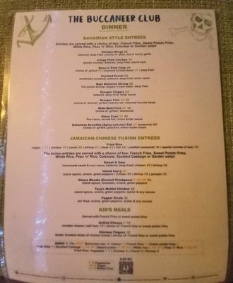 Menu photo 1 1648 - An Island Restaurant Bahamas, ON