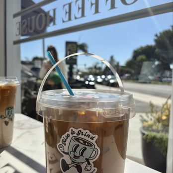 Grounded Coffee House - 64oz oat milk latte - Coffee & Tea Near Me - Corona Del Mar, California Grounded Coffee House - 64oz oat milk latte - Coffee & Tea Near Me - Corona Del Mar, California