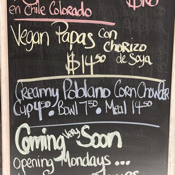 The Little One - Week menu - Mexican Near Me - Tucson, Arizona