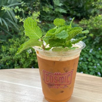 Cosmic - Rum Thai iced tea - Coffee & Tea Near Me - Austin, Texas Cosmic - Rum Thai iced tea - Coffee & Tea Near Me - Austin, Texas