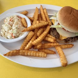 Dairy Mart - Homestyle Cheeseburger Platter - Cheeseburger, Fries, Cole Slaw
