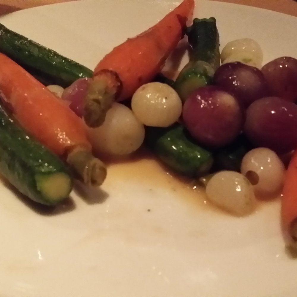 Pamplemousse Grille - Delicious baby veggies including heavenly baby onions - New American Near Me - Solana Beach, California Pamplemousse Grille - Delicious baby veggies including heavenly baby onions - New American Near Me - Solana Beach, California