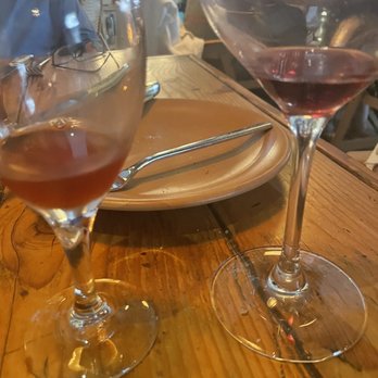 Campfire - Not a good wine selection- the one on the left was vinegar ( waiter was nice to give a sample before we ordered) - New American Near Me - Carlsbad, California