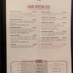 Habanero Mexican Grill - Menu 3rd page