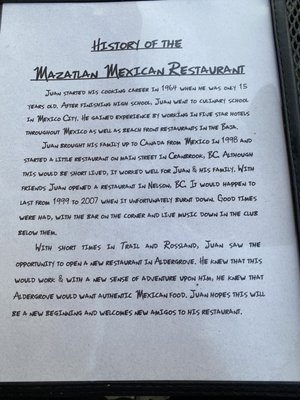 Menu photo 1 Mazatlan Mexican Restaurant Aldergrove, BC Menu photo 1 Mazatlan Mexican Restaurant Aldergrove, BC