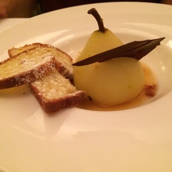 Macéo - Poached Pear with Biscotti - French Near Me - Paris, 75 Macéo - Poached Pear with Biscotti - French Near Me - Paris, 75