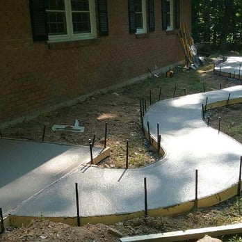 Labor Boys - Creative Concrete Walkway - Painters Near Me Labor Boys - Creative Concrete Walkway - Painters Near Me