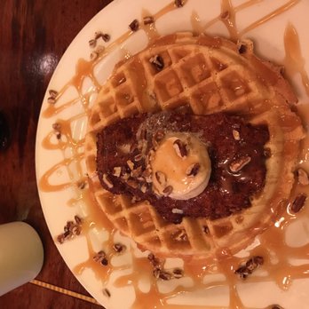 Frank's Diner - Pecan crusted fried chicken with waffle maple syrup cinnamon butter! You - Diners Near Me - Spokane, Washington Frank's Diner - Pecan crusted fried chicken with waffle maple syrup cinnamon butter! You - Diners Near Me - Spokane, Washington