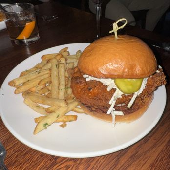 Hush Public House - Crispy Chicken Sandwich -- juicy inside, delicious - Cocktail Bars Near Me - Scottsdale, Arizona Hush Public House - Crispy Chicken Sandwich -- juicy inside, delicious - Cocktail Bars Near Me - Scottsdale, Arizona