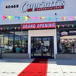 Exterior outside entrance of Capriotti's Sandwich Shop - Front door - Murrieta, California Exterior outside entrance of Capriotti's Sandwich Shop - Front door - Murrieta, California