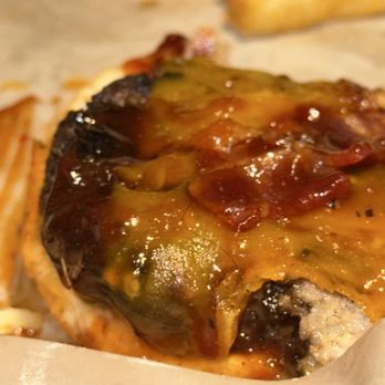 BJ's Restaurant & Brewhouse - BJ's Smokehouse Burger with a hair in it - New American Near Me - Westminster, Colorado BJ's Restaurant & Brewhouse - BJ's Smokehouse Burger with a hair in it - New American Near Me - Westminster, Colorado